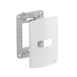 Placa e suporte 4x2" Branco com posição para 1 módulo Composé Weg 13295536