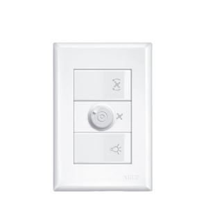 Controlador ou Variador de Velocidade (Ventilador) Bivolt Branco Linha Evidence Fame 4087