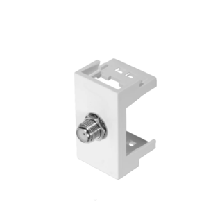 Módulo Tomada Antena de TV para Cabo Coaxial de 75 ohms - Branco Linha Evidence Fame 0109