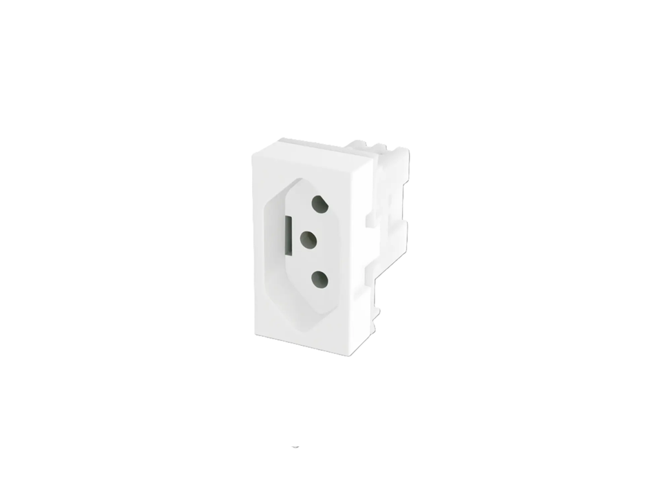 Módulo Tomada 20A - 250V Branco Linha Evidence Fame 1428