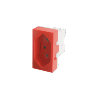 Módulo Tomada 20A - 250V Vermelho Linha Evidence Fame 2374