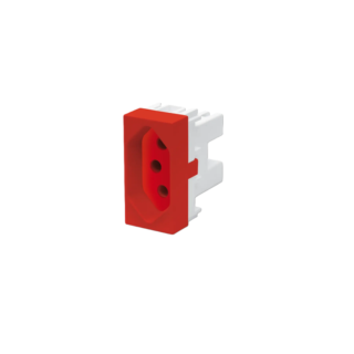 Módulo Tomada 20A - 250V Vermelho Linha Habitat Fame 2323