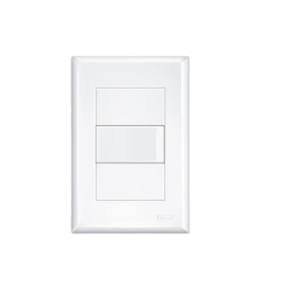 Sup. + Placa com 1 Interruptor Simples Branco Linha Evidence Fame 2896