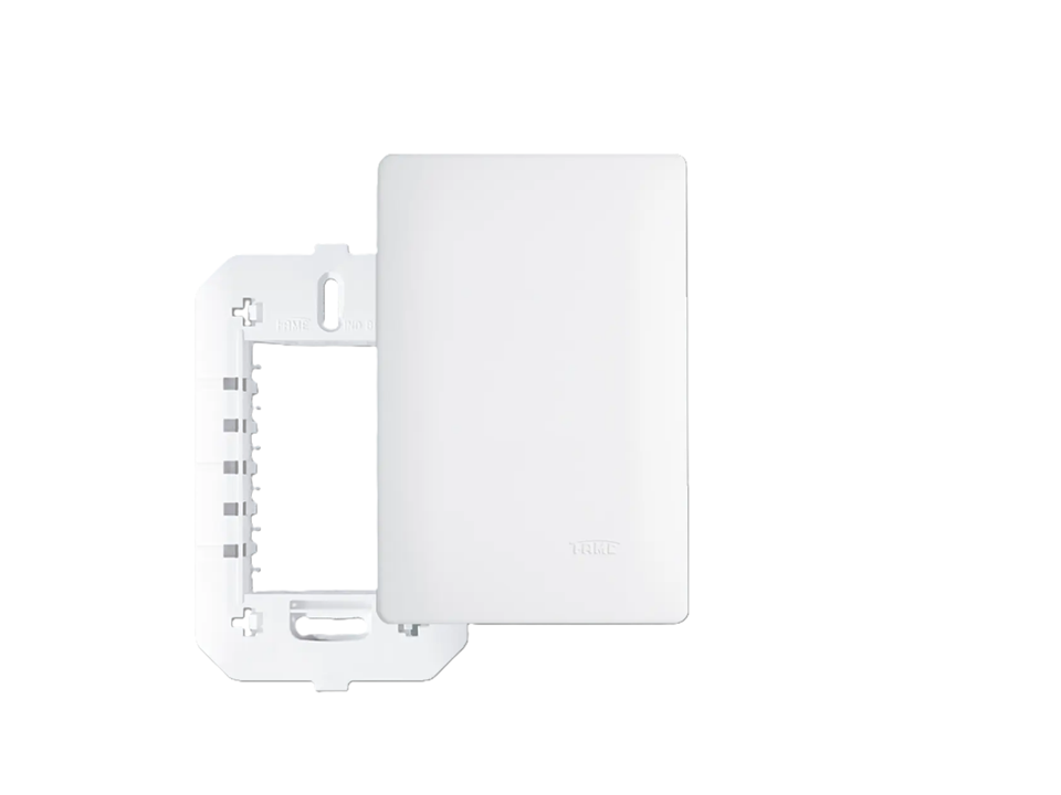 Placa 4" x 2" com Suporte - Cega Branco Linha Habitat Fame 3632