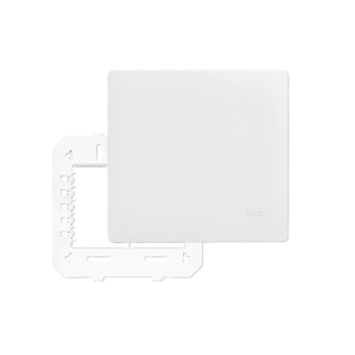 Placa 4" x 4" com Suporte - Cega Branco Linha Habitat Fame 3638