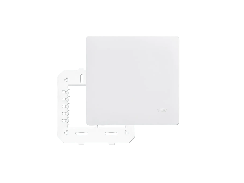 Placa 4" x 4" com Suporte - Cega Branco Linha Habitat Fame 3638