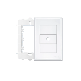 Placa com furo para fio 10mm 4" x 2" com Suporte Evidence Fame 2884