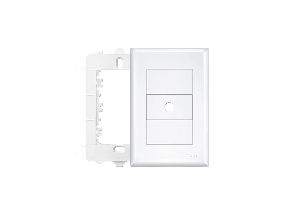 Placa com furo para fio 10mm 4" x 2" com Suporte Evidence Fame 2884