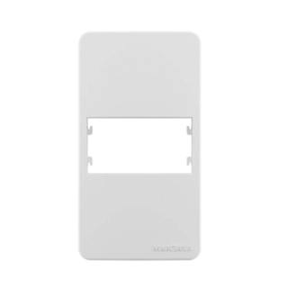 Placa + Suporte 3/4" com 1 posto Conduletes Branco Linha Sleek Margirius PA021843