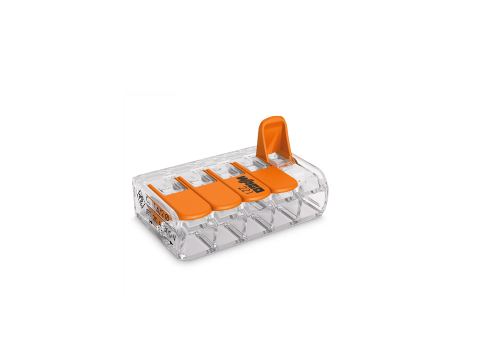 Conector Emenda Wago 5 vias 221-415