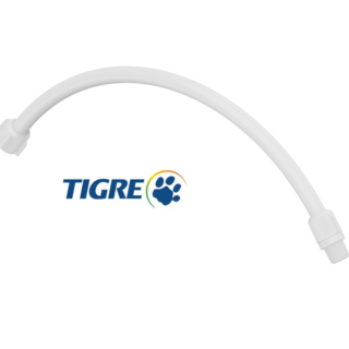 Ligação Flexível Água PVC Rosca 1/2"(M) x Rosca 1/2" (F) + Niple 1/2" (M x M) 40cm Tigre